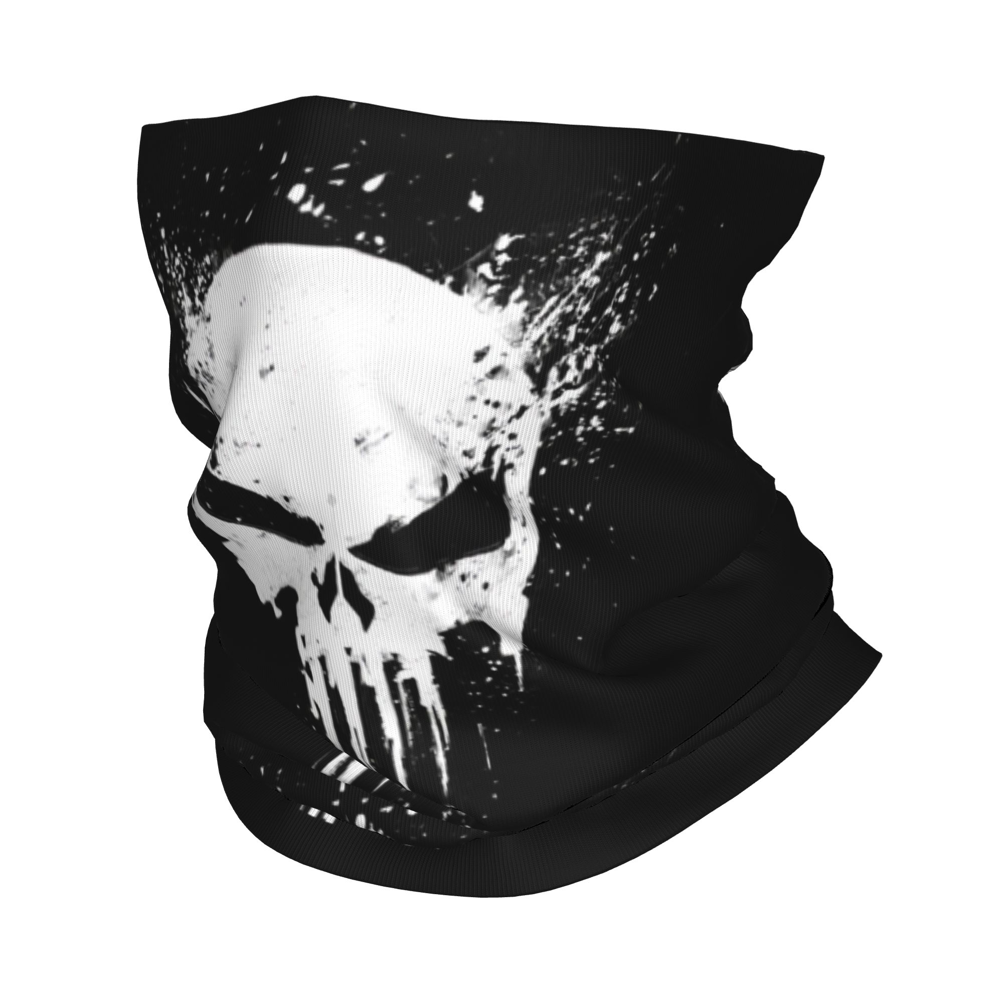 Neck Gaiter Fleece - Maßgefertigtes Totenkopf-Bandana als Winter-Nackenwärmer für Damen,