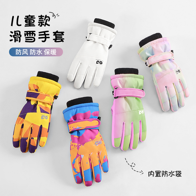 Snow Glove Insulated - Wasserdichte, isolierte Kinder-Skihandschuhe, Winter-Schneehandschuhe für Jungen