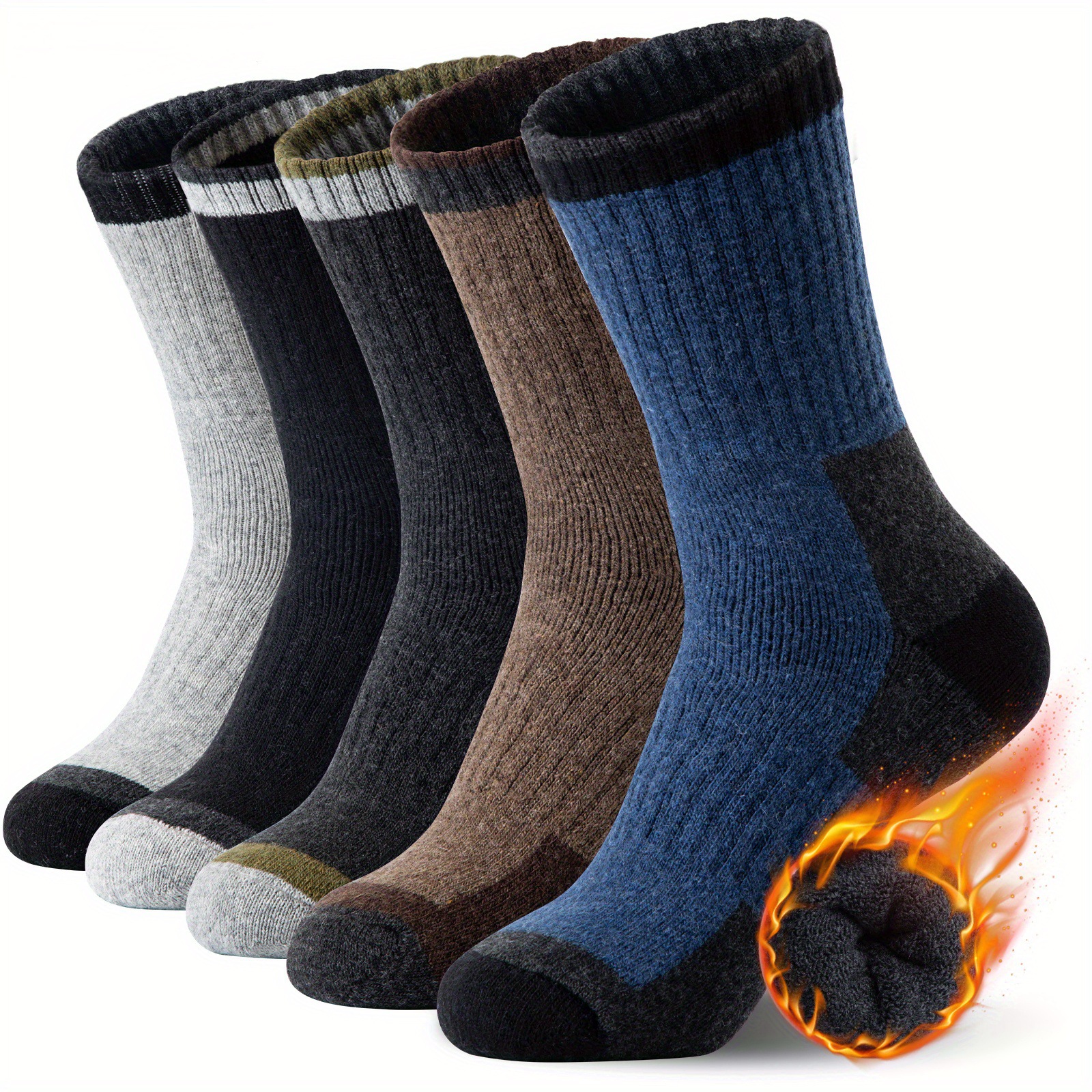 Thermal Sock Wool - Winter-Socken aus Merinowolle, verdickt, warm, feuchtigkeitsableitend,