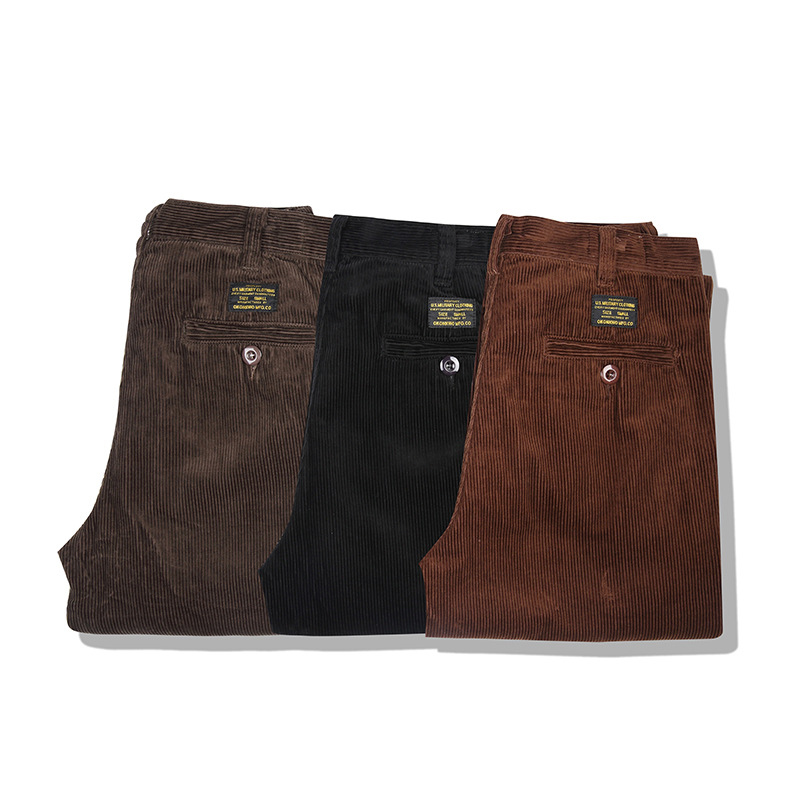 Corduroy Pant Warm - Ok1912 Herbst Winter Warme Cord Casual