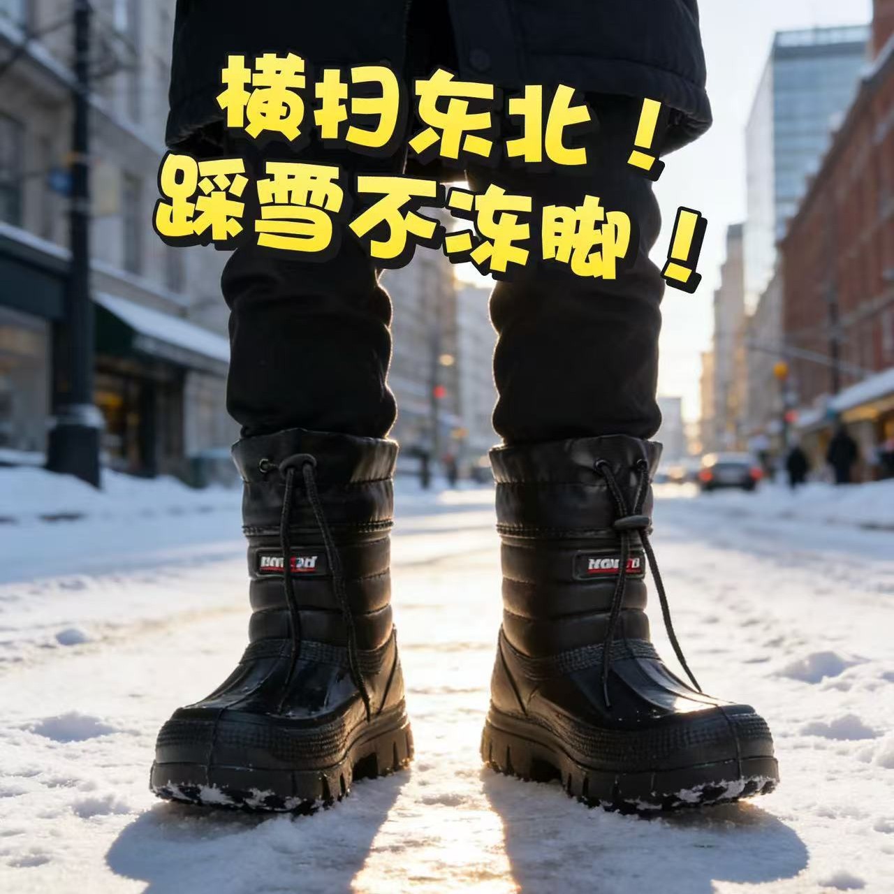 Waterproof Winter Boot - Schneestiefel für Herren, neue, samtige, warme,