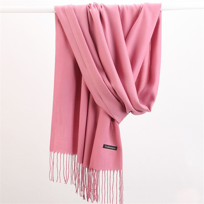 Cashmere Pashmina Wrap - Mode Einfarbig 2023 Frauen Schal Winter