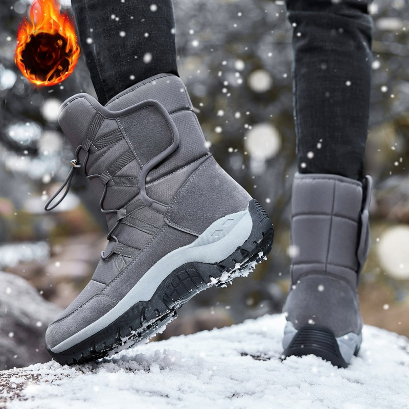 Waterproof Winter Boot - MAIJIAKA Marken-Winterschuhe für Herren, rutschfeste Wanderstiefel,