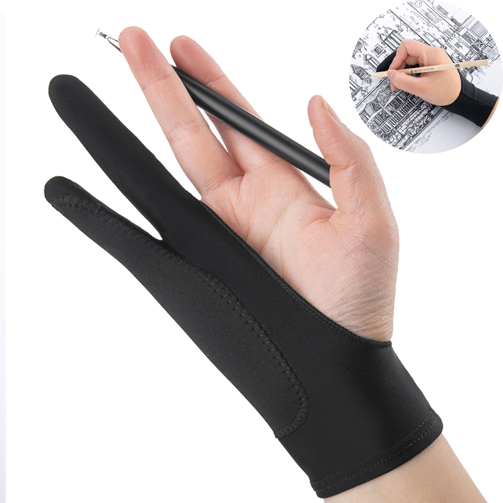 Touch Screen Gloves - 1 Stück Zweifinger-Malhandschuh für Ölmalerei, Kunstbedarf,