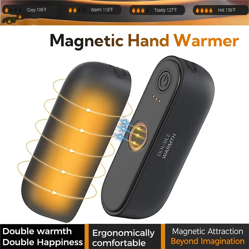 Hand Warmer Electric - 2-in-1 magnetische wiederaufladbare Handwärmer, elektrische tragbare