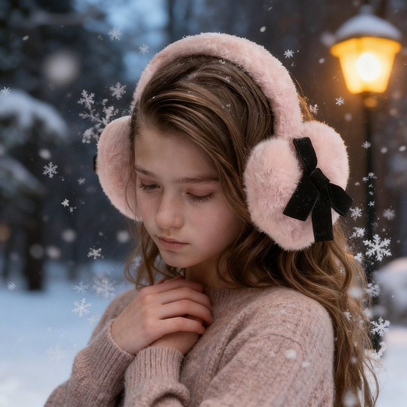 Earmuffs Foldable - 1pc Damen Winter Einfarbig Ohrenschützer, Outdoor