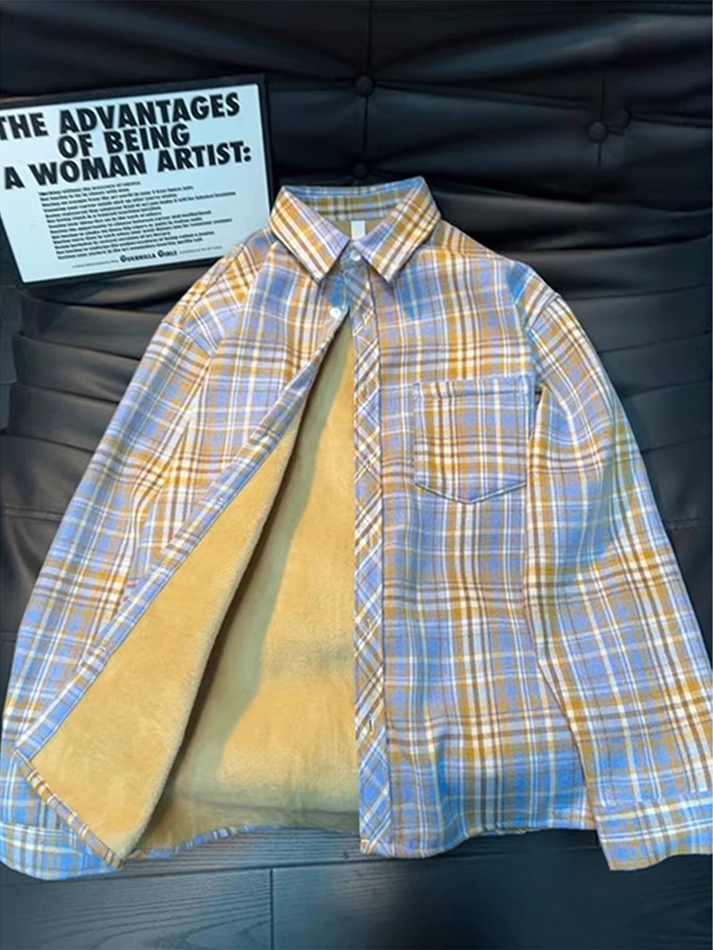 Flannel Shirt Lined - Herren Vintage Kariertes Flanellhemd Winter Warmer