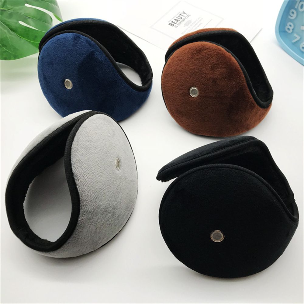 Fleece Ear Warmer Band - Herren-Ohrenschützer, Winter-Ohrenwärmer, Fleece, Unisex, Plüsch-Ohrenschützer hinter