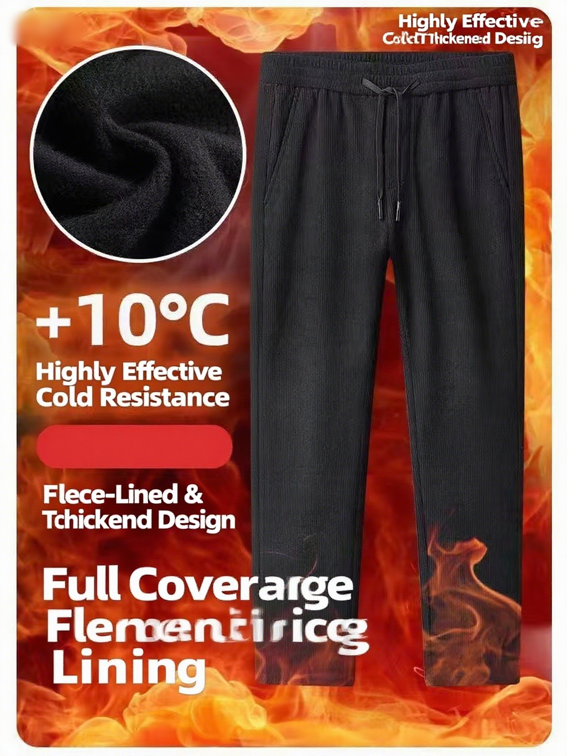 Corduroy Pant Warm - Schwarzgraue Herren-Freizeithose aus Cord und Samt