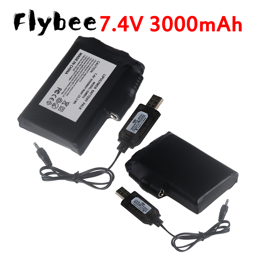 Heated Vest Battery - 7,4V Li-Polymer 3000mAh Akku für beheizte