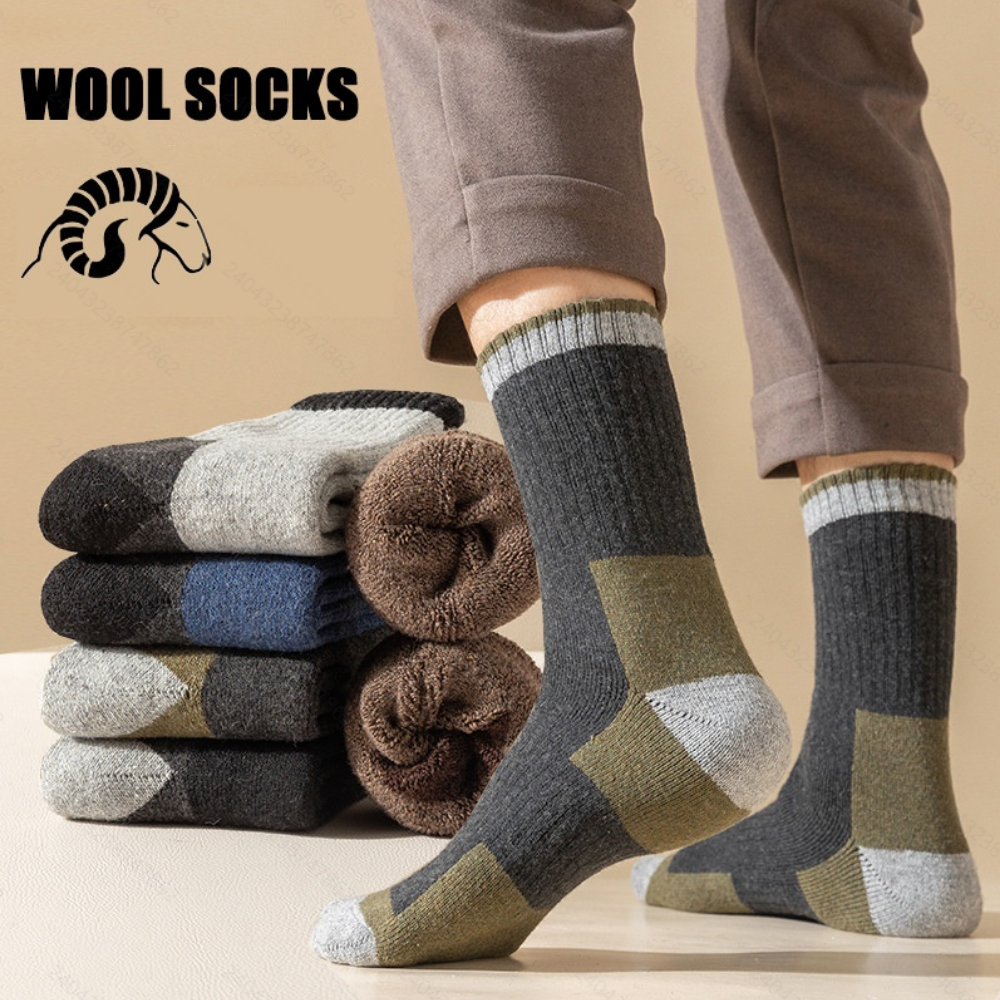 Thermal Sock Wool - Winter-Socken aus Merinowolle, verdickt, warm, feuchtigkeitsableitend,