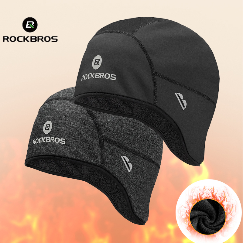 Winter Headband Fleece - ROCKBROS Wintermützen, winddicht, Thermo-Fleece-Hüte, Fahrradmütze, Skifahren,