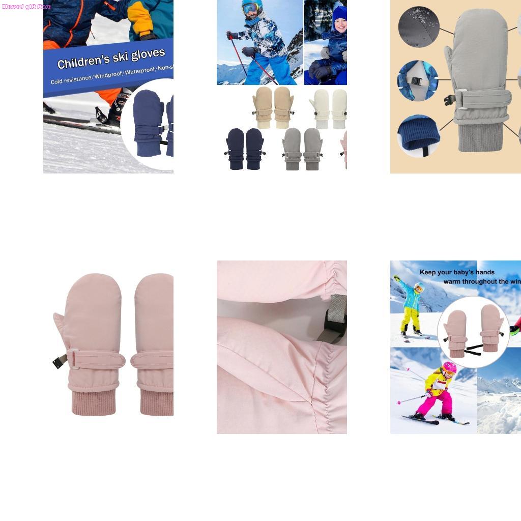 Snow Glove Insulated - D0JC Stilvolle wasserdichte Skihandschuhe, Babyhandschuhe mit