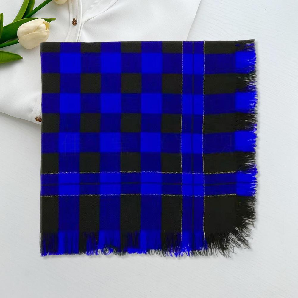 Wool Scarf Men - Weicher Wollschal, quadratischer Wollschal mit Quastenverzierung,