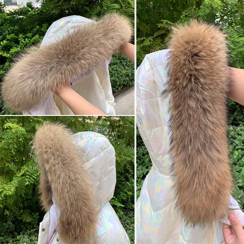 Shawl Wrap Winter - Echter Pelzkragen für Mantel, Parkas, Damen,