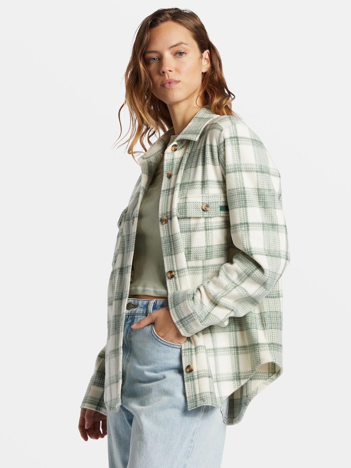 Flannel Shirt Lined - Lässige karierte, mit Fleece gefütterte Flanell-Arbeitsjacke