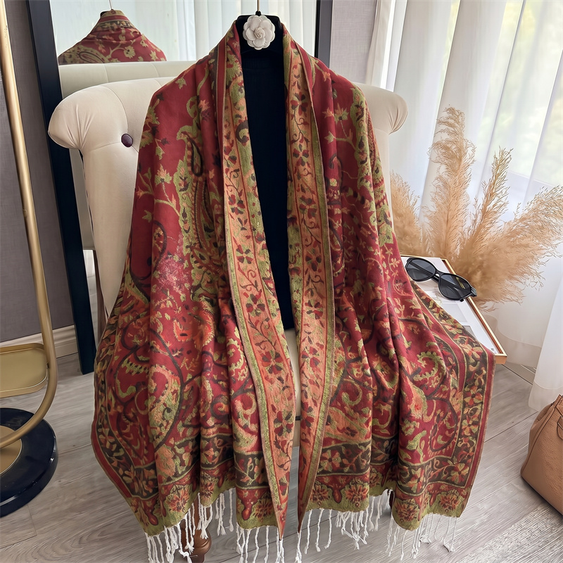 Cashmere Pashmina Wrap - 2026 Luxusmarke Kaschmir Damenschal Bedruckter Winter-Wärmeschal