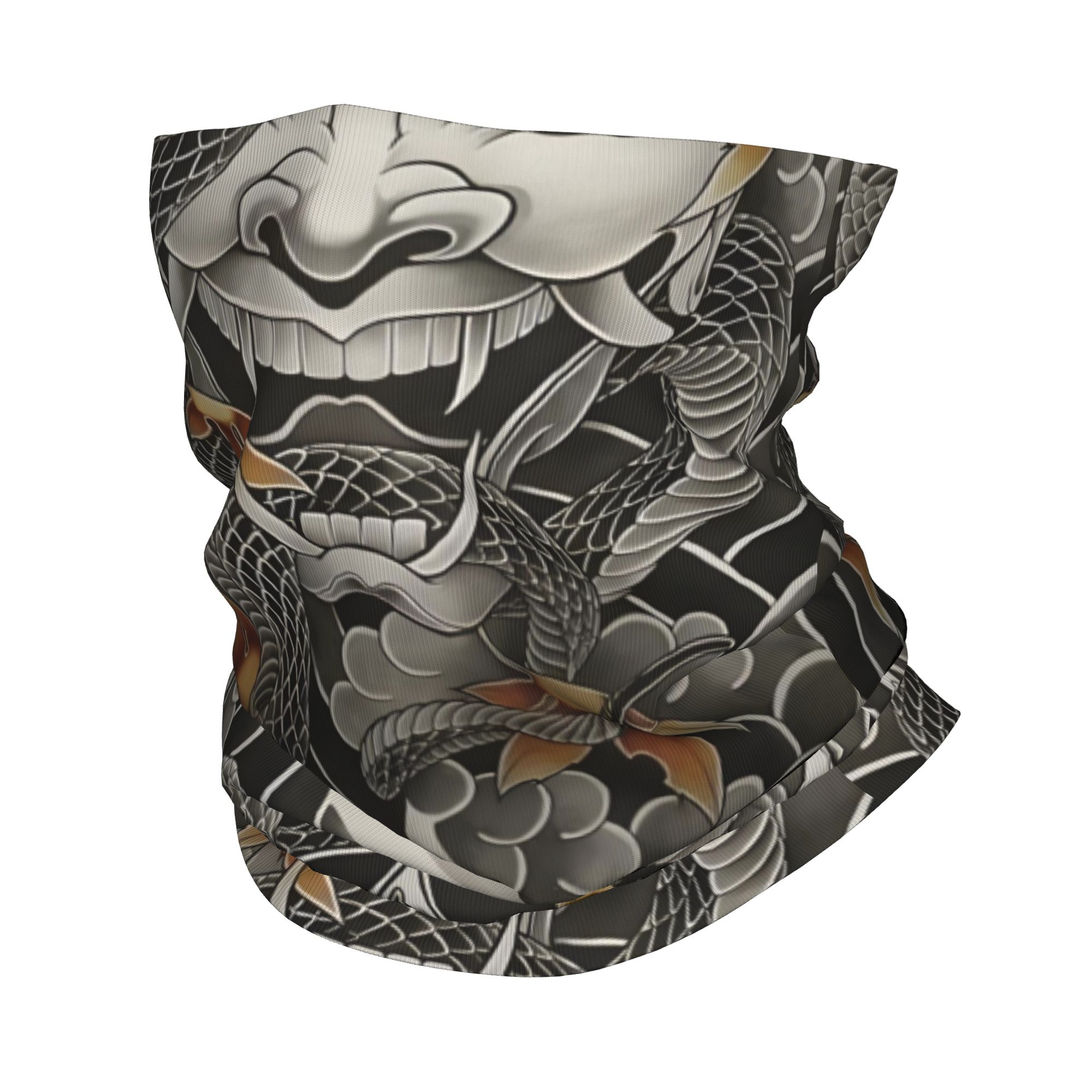 Neck Gaiter Fleece - Benutzerdefinierte Samurai Oni Dämon Bandana Halswärmer