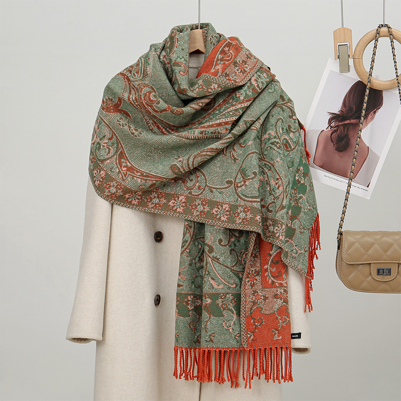 Cashmere Pashmina Wrap - 2024 mode Ethnischen Stil Frauen Paisley
