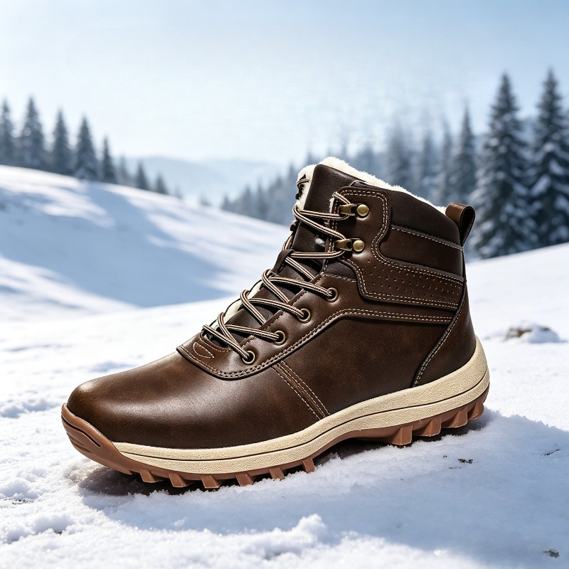 Waterproof Winter Boot - Superwarme Herren-Winterstiefel in Übergrößen, Pelzgefütterte Schneestiefel,