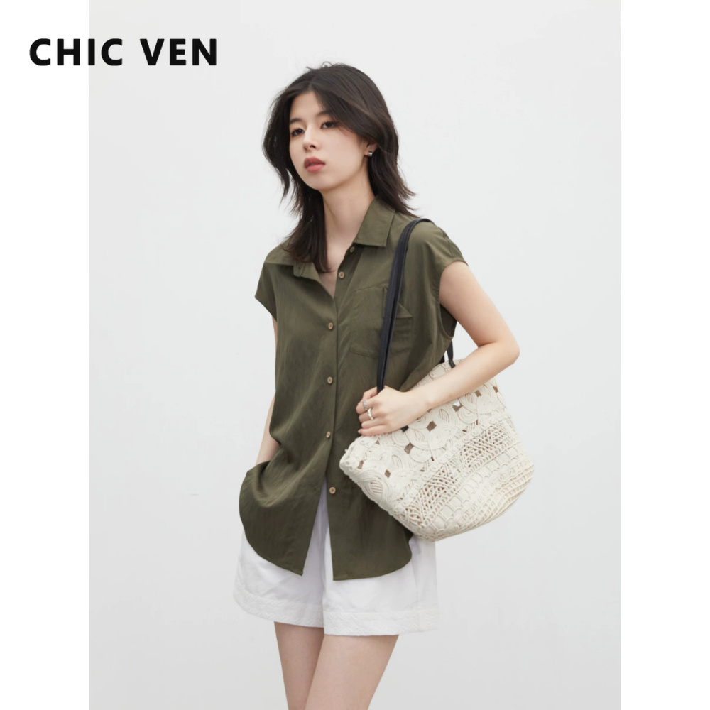 Down Jacket Packable - CHIC VEN Neue Mode Damenhemd Einfarbig