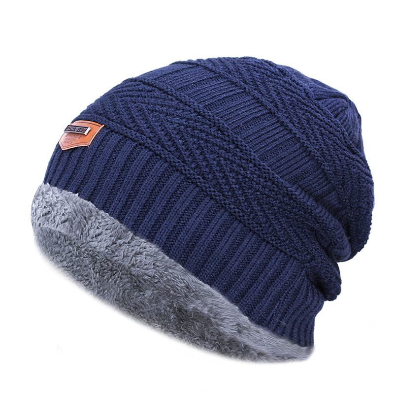 Wool Scarf Men - Neue Winter-Beanie-Mütze für Herren, Strickmütze, Wintermütze