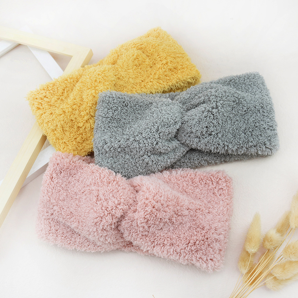 Winter Headband Fleece - Neue Fleece Kreuz Breites Stirnband für