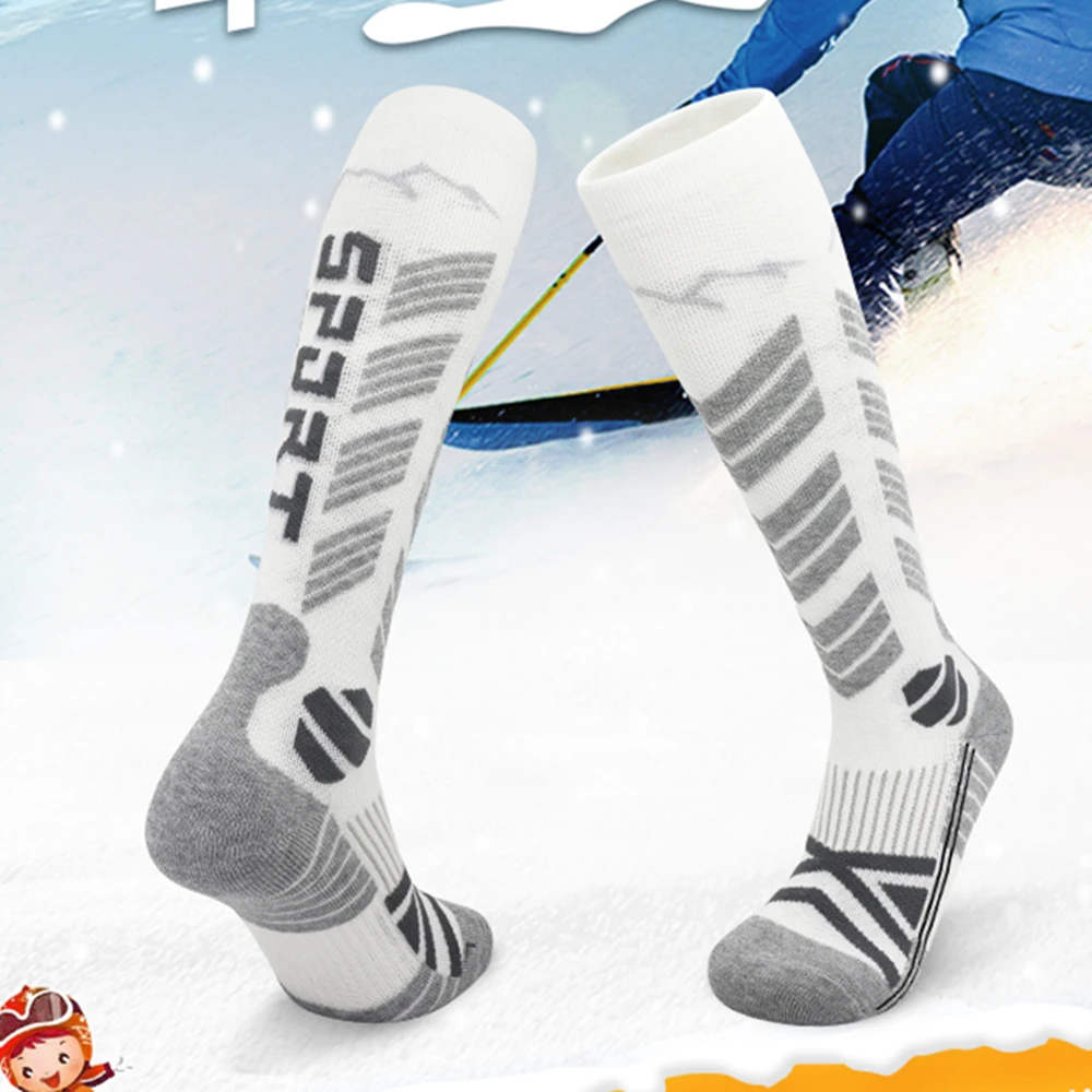 Thermal Sock Wool - Outdoor-Thermosocken aus Merinowolle, lange Röhre, Sport-Thermosocken,