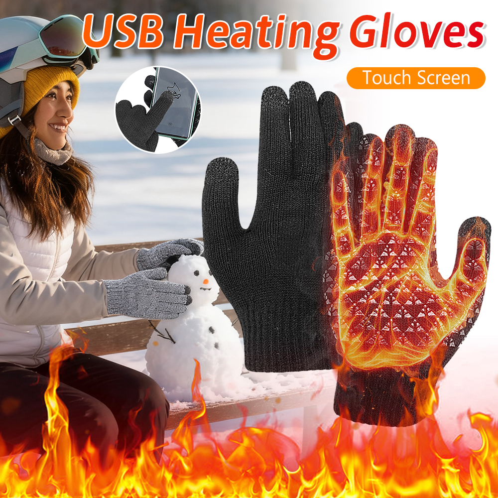 Touch Screen Gloves - 5V Beheizte Handschuhe Motorrad Touchscreen Winter