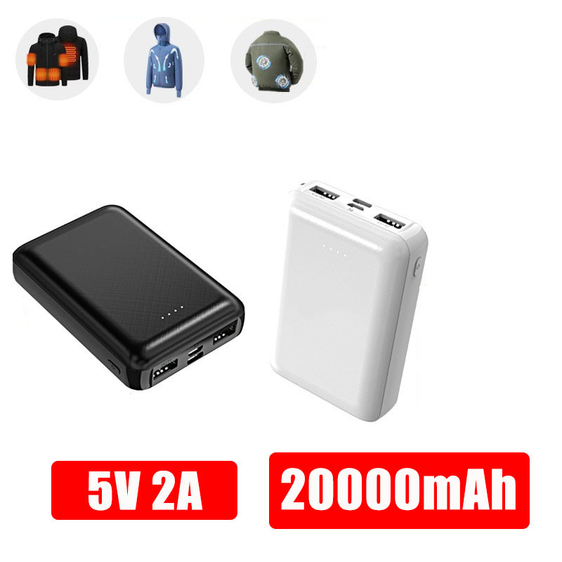 Heated Vest Battery - Mini Power Bank 20000 mAh 5