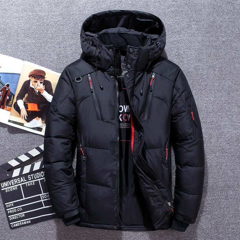 Down Jacket Packable - -20 Grad Winterkleidung für Herren, weißer