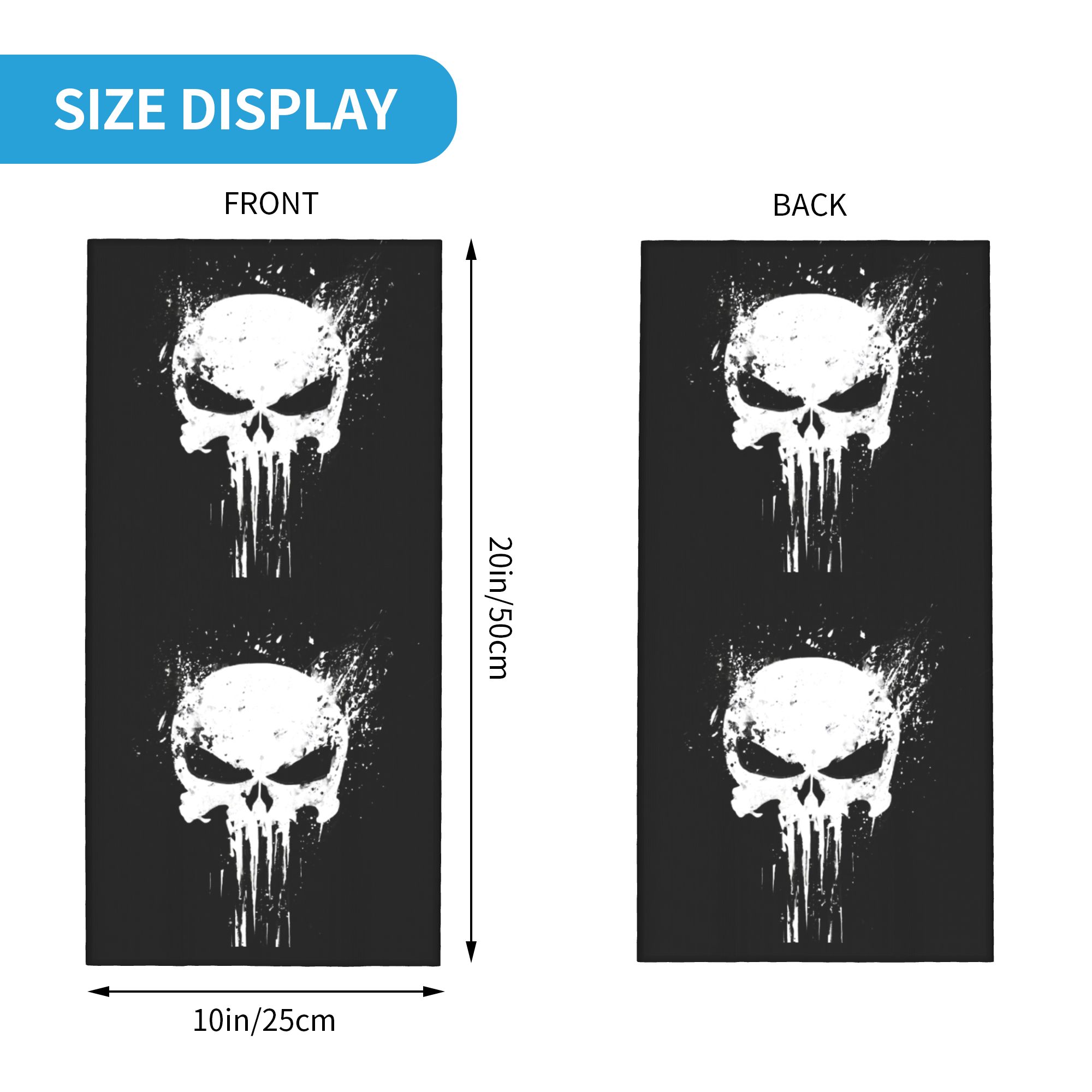 Maßgefertigtes Totenkopf-Banda – Neck Gaiter Fleece Bewertung und Preis