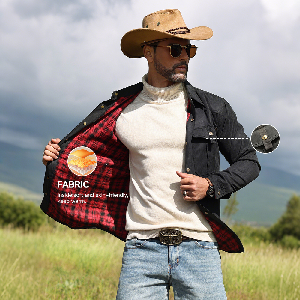 Herrenjacken, Frühlings-Flanel – Flannel Shirt Lined Bewertung und Preis