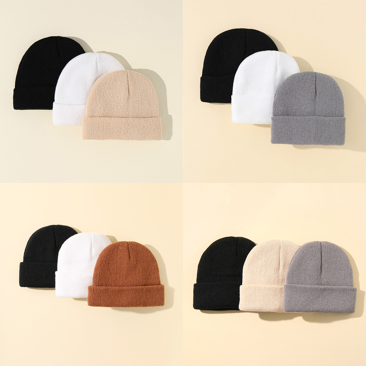 3-teiliges Kinder-Mützen-Set f – Knit Beanie Hat Warm Bewertung und Preis