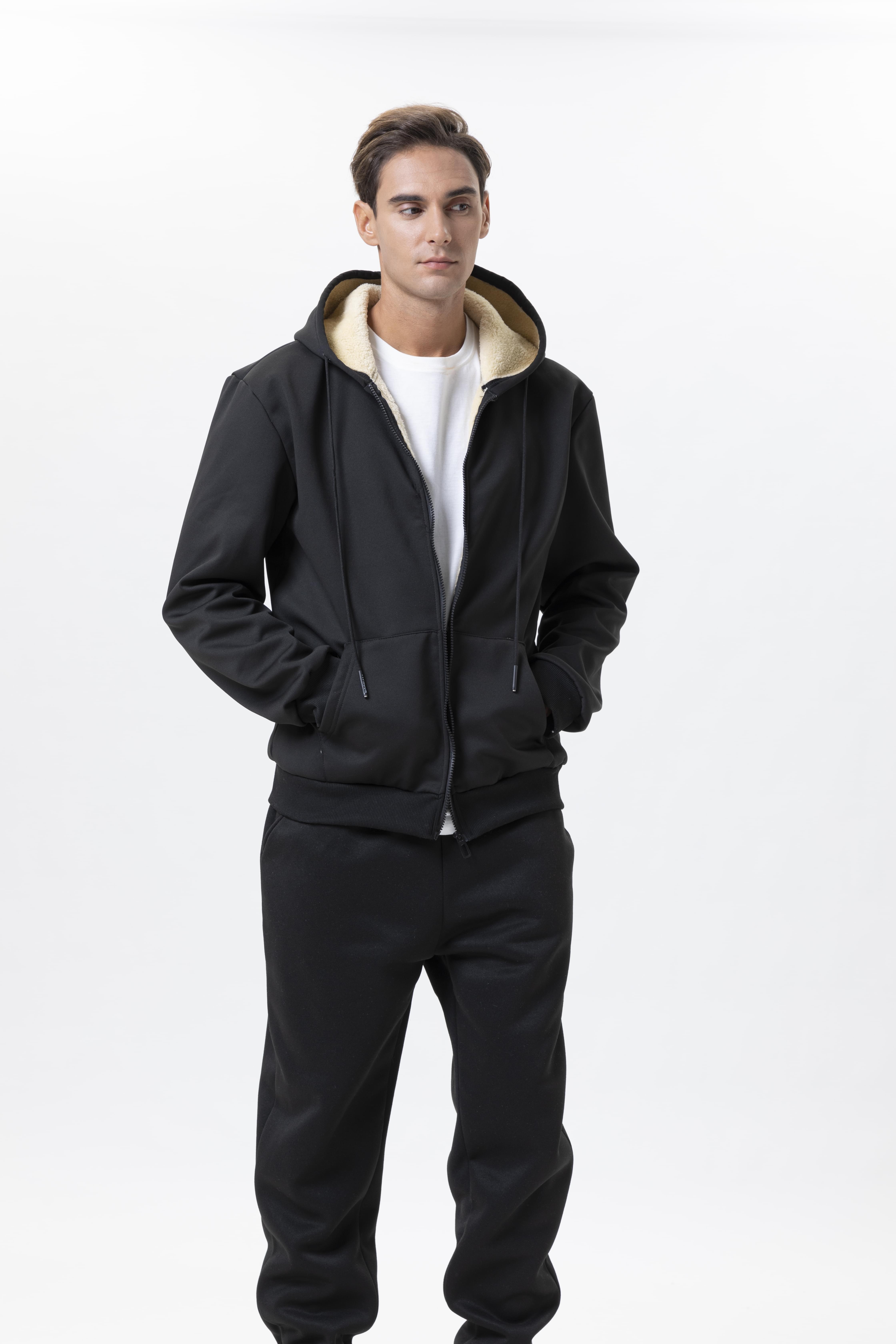 Herren Winter 2-teiliges Set D – Sherpa Hoodie Fleece Bewertung und Preis