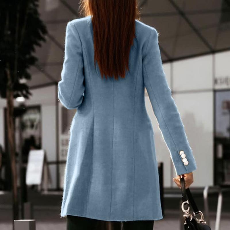 652F Damen Herbst Winter Wollm – Wool Coat Peacoat Bewertung und Preis