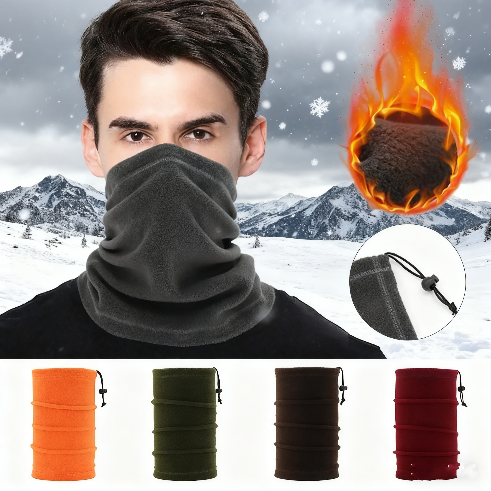 Winter-Gesichtsbedeckung Halsw – Neck Gaiter Fleece Bewertung und Preis