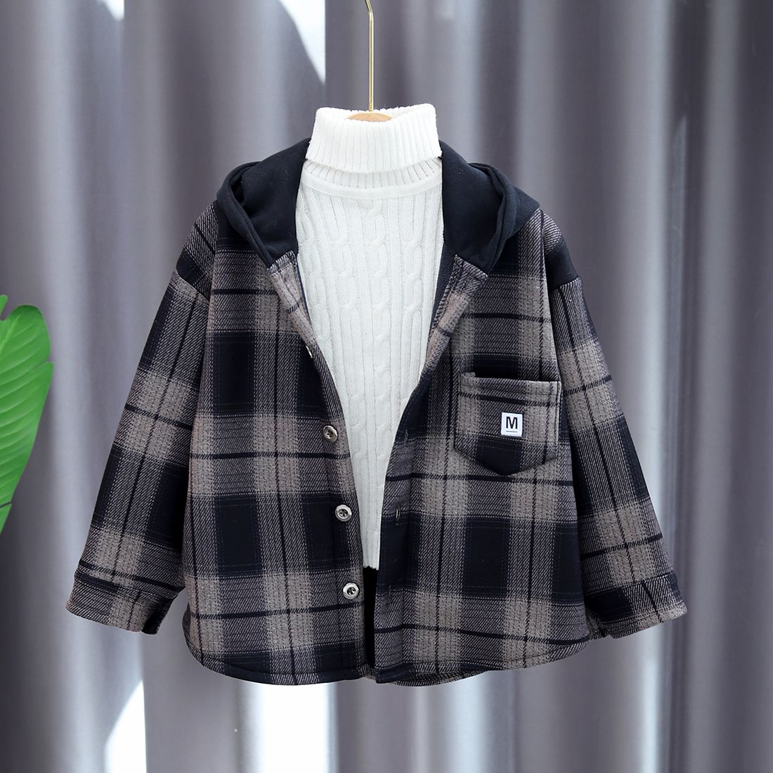 2023 neue Jungen Herbst Winter – Flannel Shirt Lined Bewertung und Preis