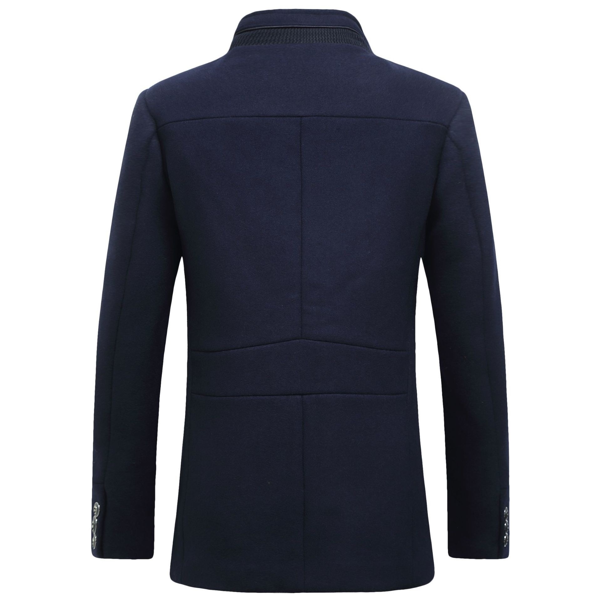Modische Herren-Wolljacke, kla – Wool Coat Peacoat Bewertung und Preis