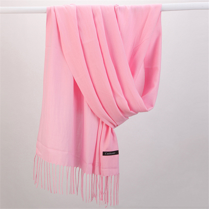 Mode Einfarbig 2023 Frauen Sch – Cashmere Pashmina Wrap Bewertung und Preis