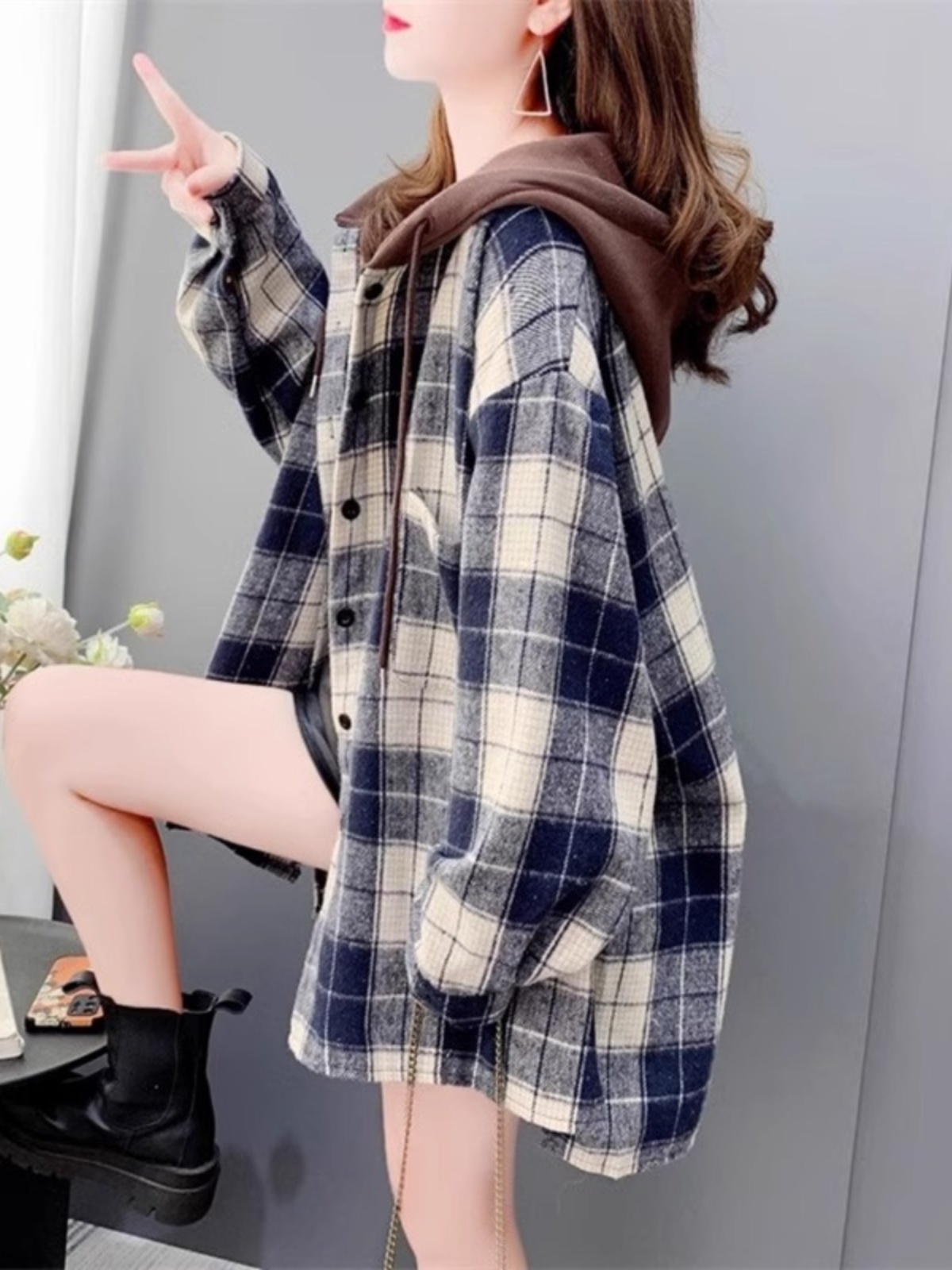 Damen Oversize Kariertes Flane – Flannel Shirt Lined Bewertung und Preis