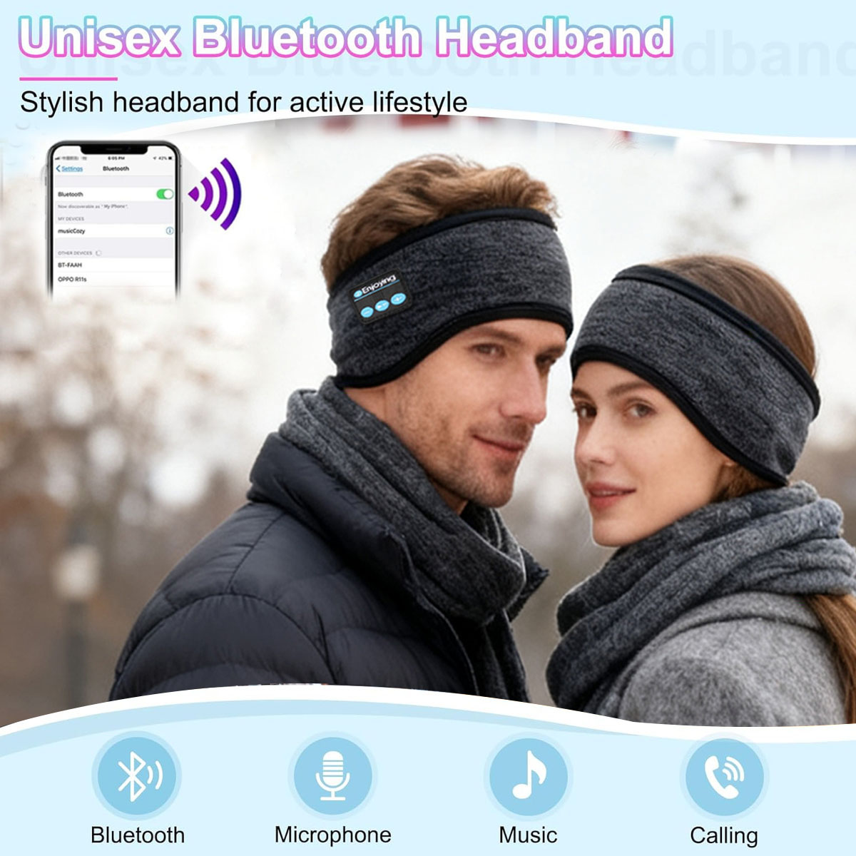 Drahtlose Bluetooth-Kopfhörer, – Winter Headband Fleece Bewertung und Preis