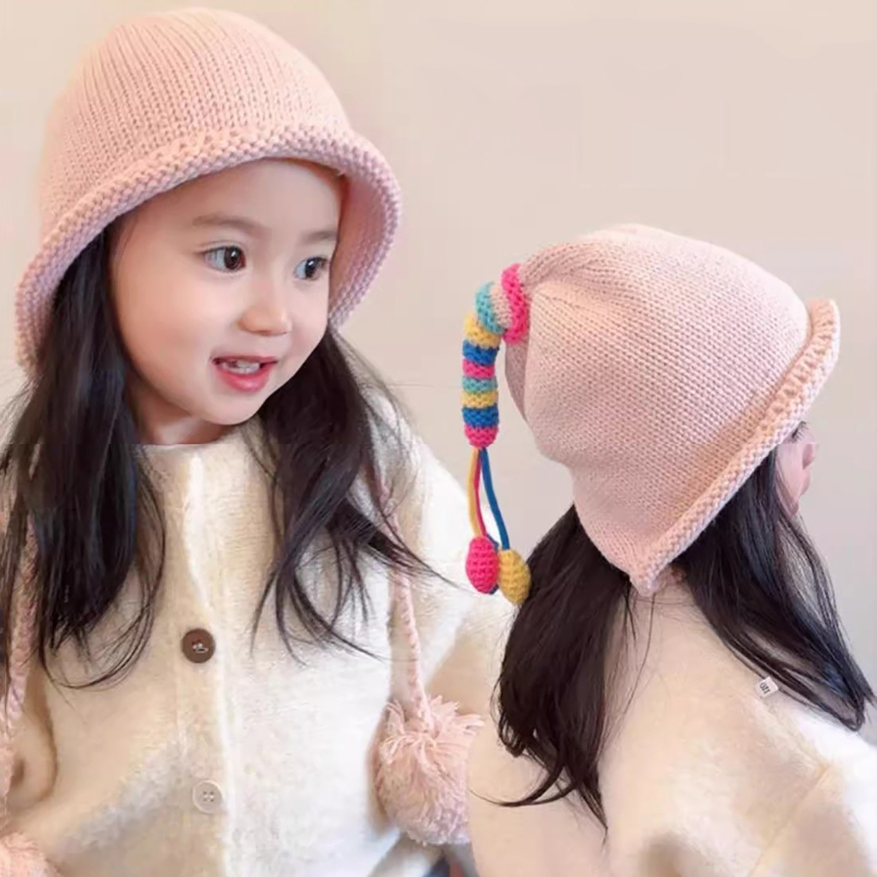 Rainbow Tail Kinder-Ohrenschut – Knit Beanie Hat Warm Bewertung und Preis