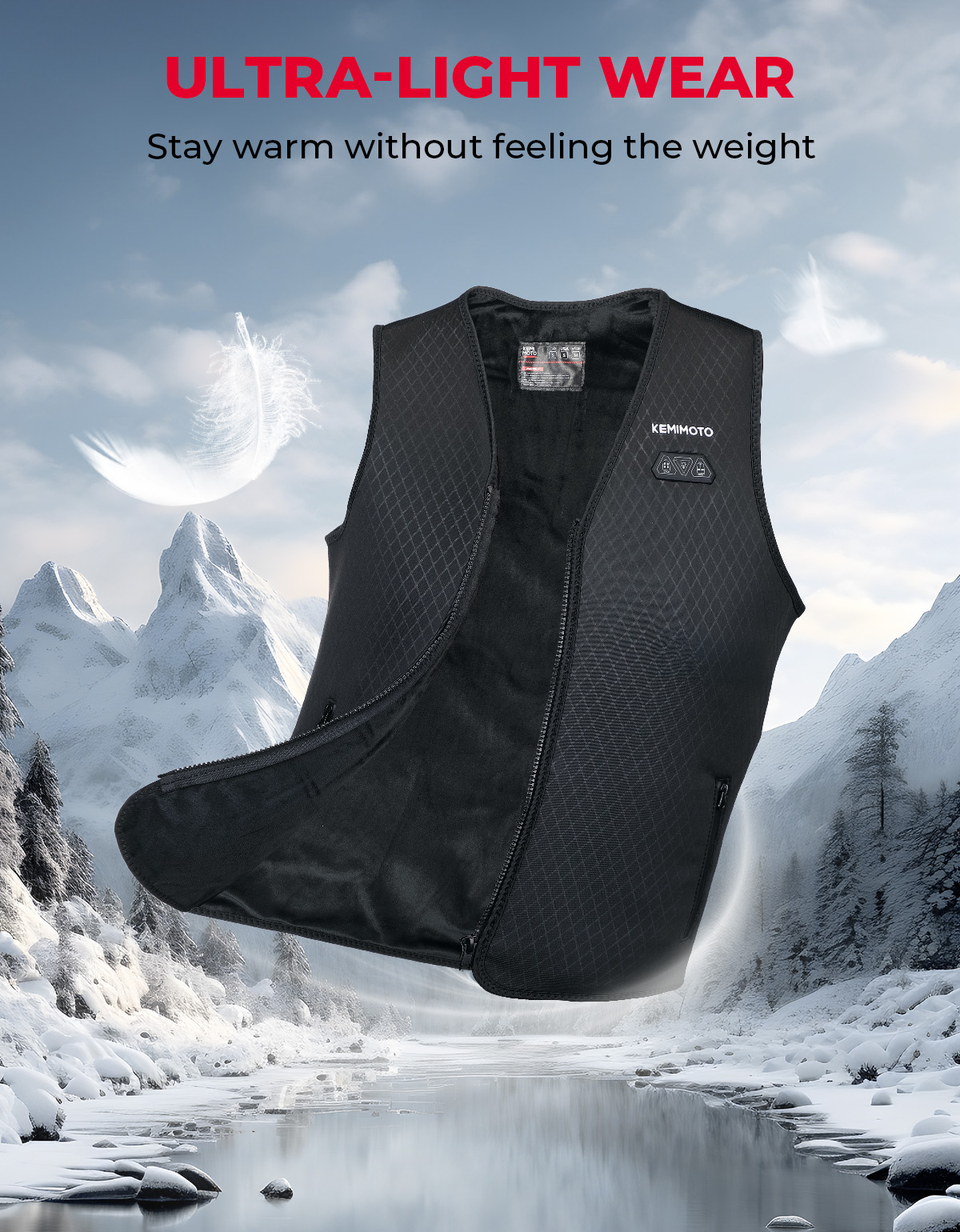 Leichte beheizte Weste, USB-be – Heated Vest Battery Bewertung und Preis