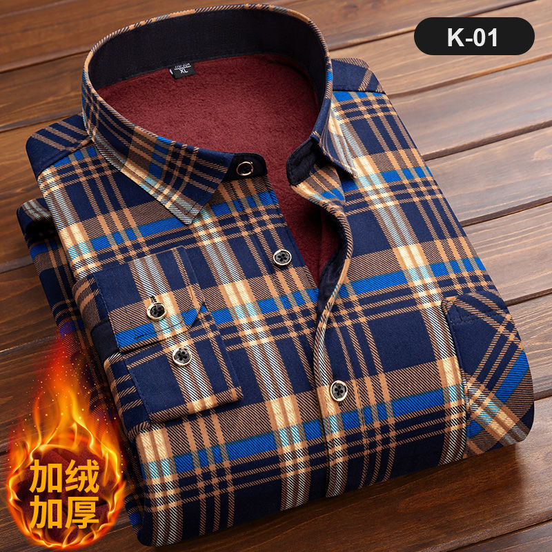 Langarm-Kariertes Herren hemd, – Flannel Shirt Lined Bewertung und Preis