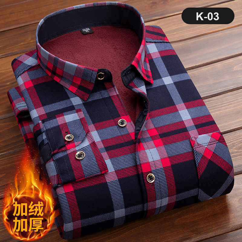 Langarm-Kariertes Herren hemd, – Flannel Shirt Lined Bewertung und Preis