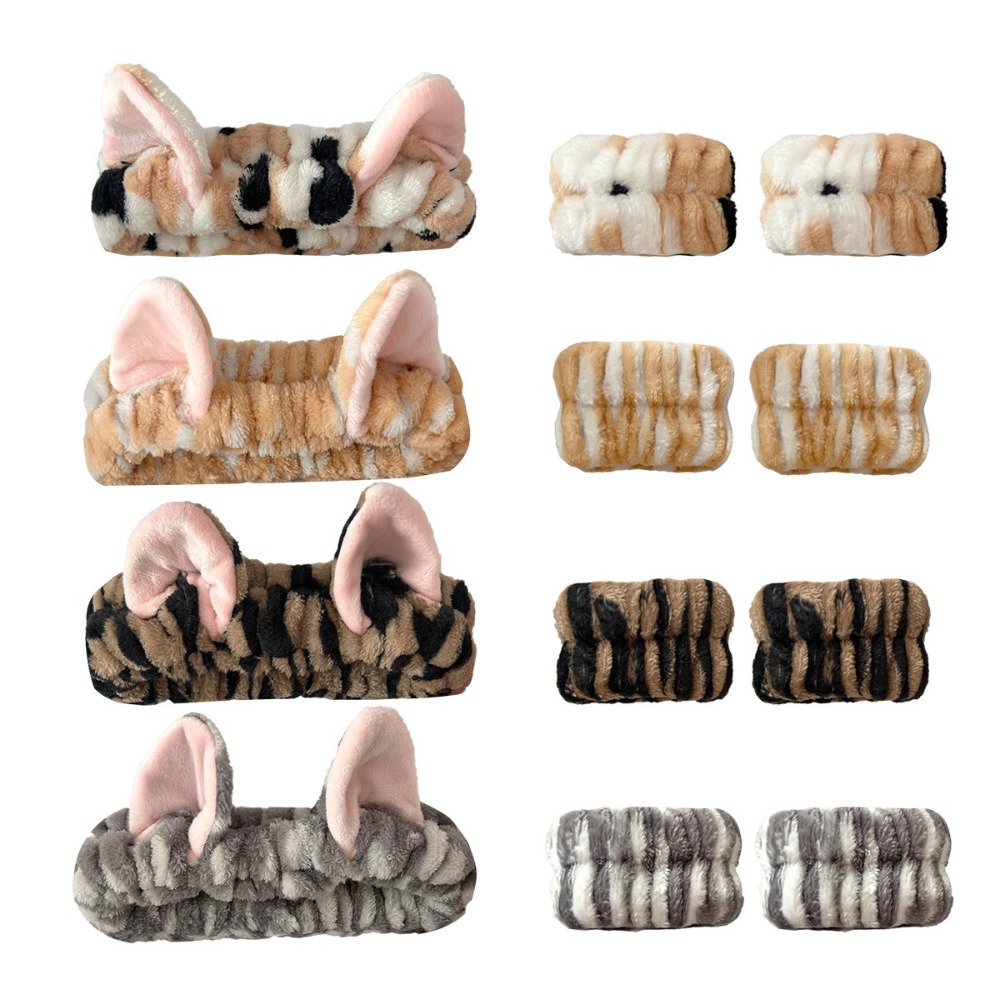 3 teile/satz Leopardenmuster N – Winter Headband Fleece Bewertung und Preis