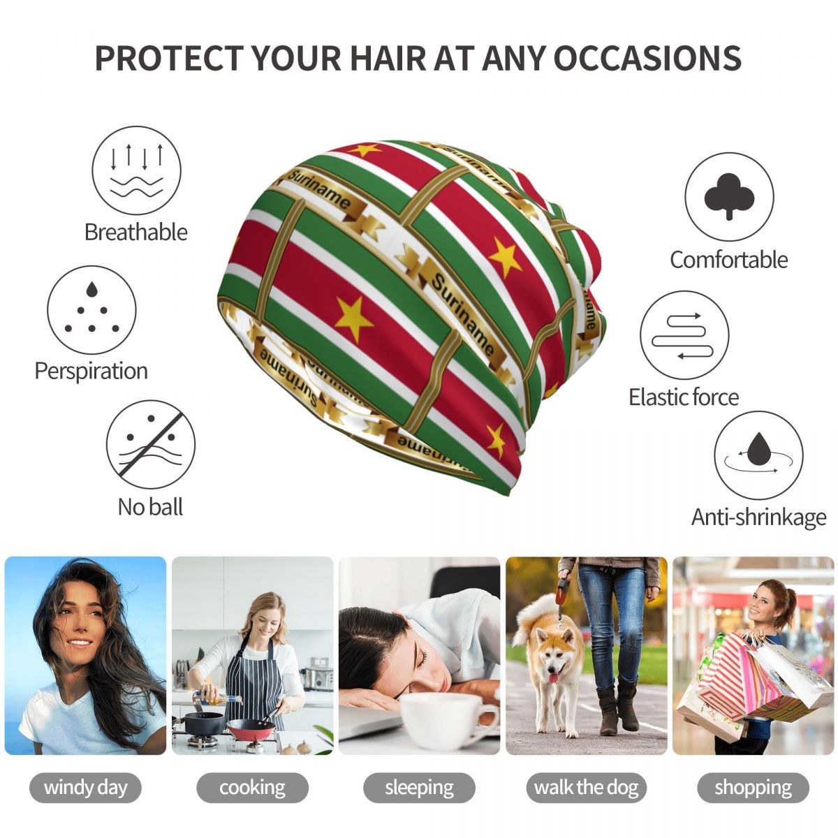 Suriname Flag Products (N) Ban – Knit Beanie Hat Warm Bewertung und Preis