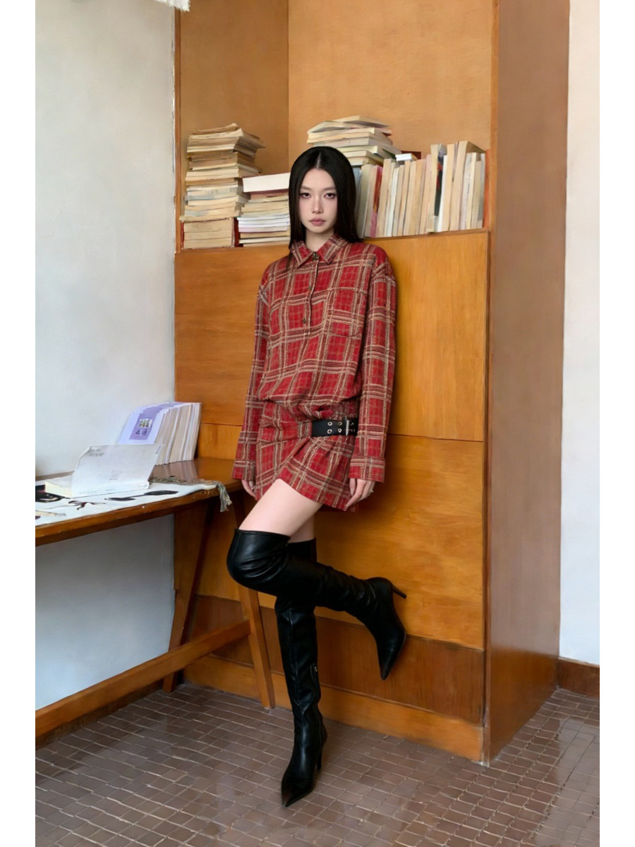 Punk-Kariertes Flanellhemdklei – Flannel Shirt Lined Bewertung und Preis