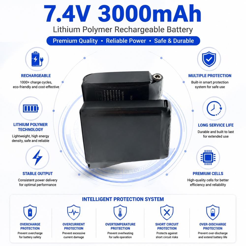 7,4 V 3000 mAh Batterie für be – Heated Vest Battery Bewertung und Preis